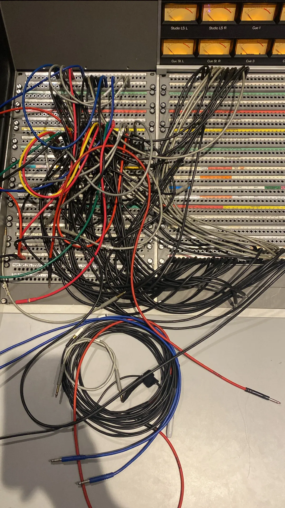 Studio D SSL patchbay