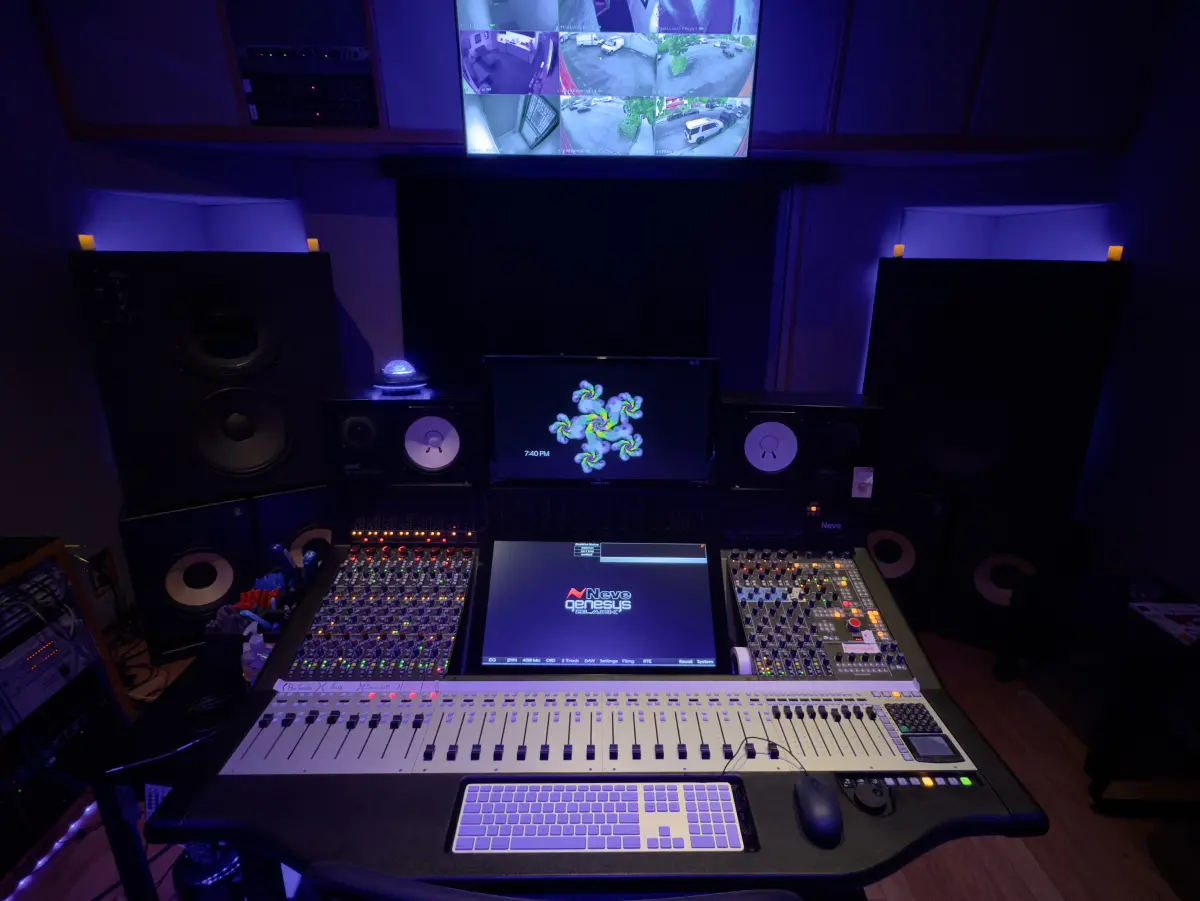 Studio E session in progress