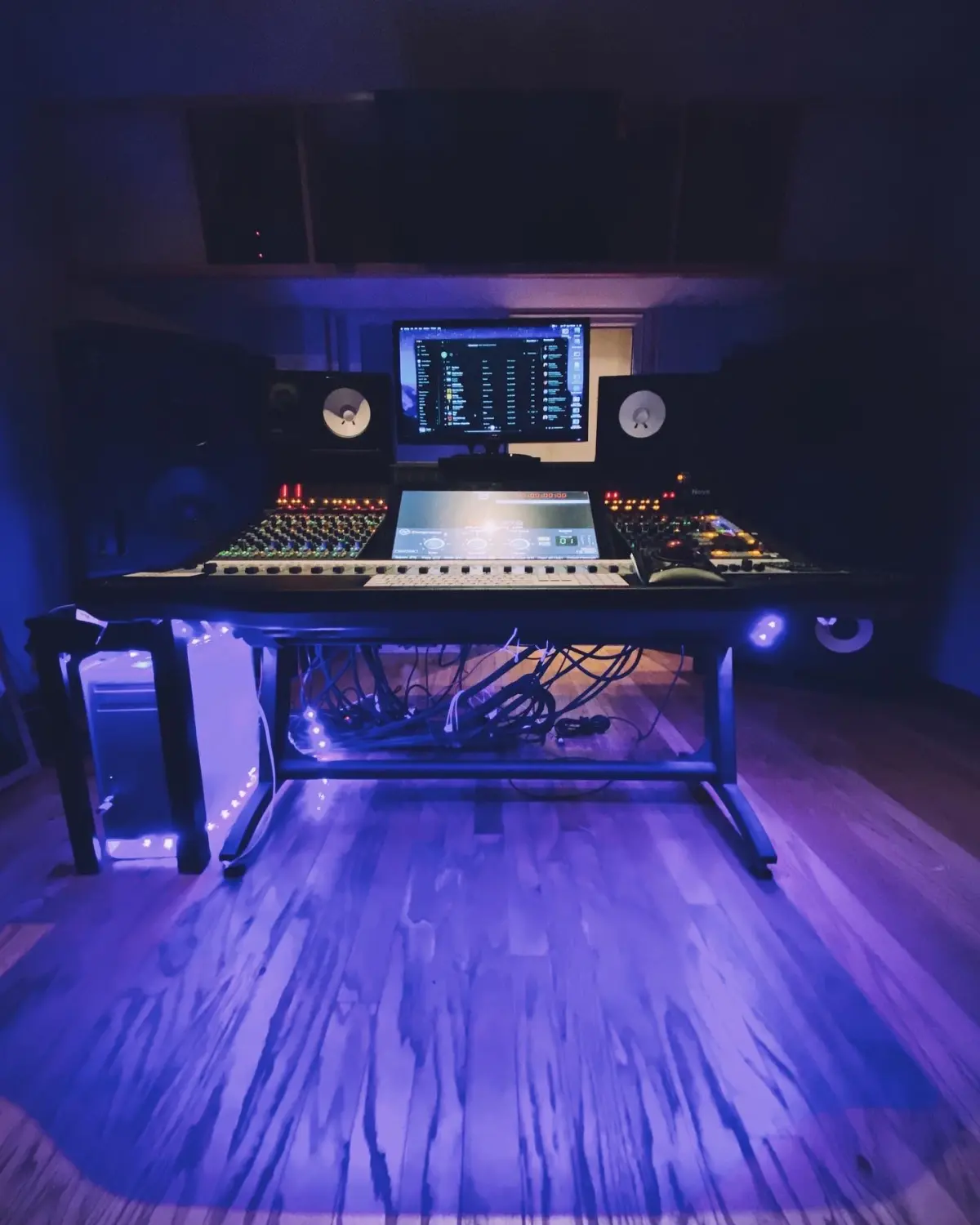 Studio E control room, main view